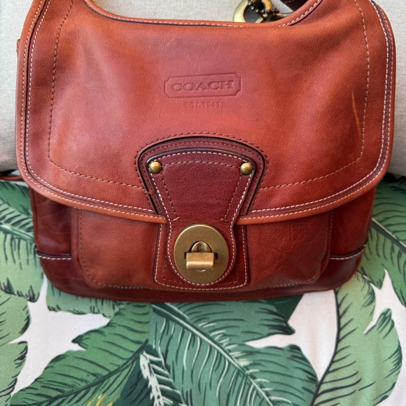 Coach 65th Anniversary Legacy Leather Whiskey Hippie Crossbody Bag 10325 - Picture 7 of 16